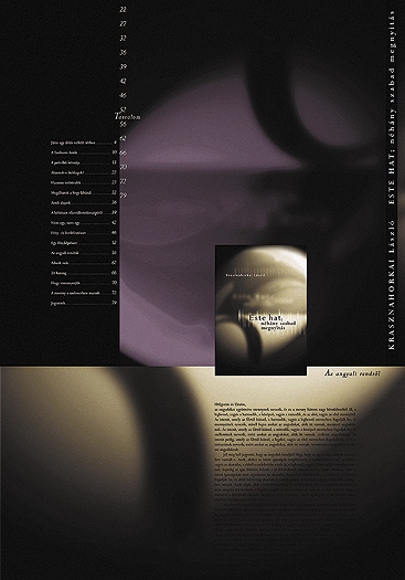 Krasznahorkai L�szl�: Este hat; n�h�ny szabad megnyit�s